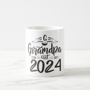 grandpa est 2024, Promoted To Grandpa Est. 2024 Coffee Mug