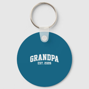 Grandpa Est. 2026 Promoted To Grandpa Est. 2026 Keychain