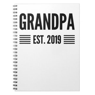Grandpa Established 2019 design Notebook