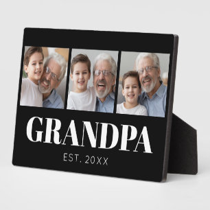 Grandpa Established Grandparents Day Photo Plaque