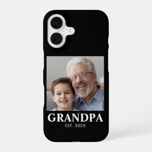Grandpa Established Photo Grandparents Day iPhone 16 Case