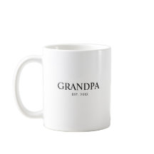 Grandpa Established Year New Grandpa Gift