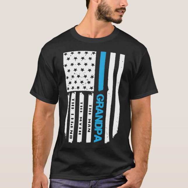 Grandpa Falg form yoga shirt  (Front)