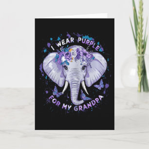 Grandpa Floral Dementia Heimerheimer's Disease Awa Card
