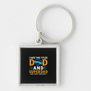 Grandpa Gift Dad And Super Dad Keychain