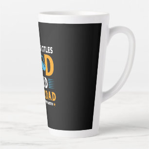 Grandpa Gift   Dad And Super Dad Latte Mug