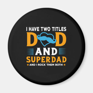 Grandpa Gift   Dad And Super Dad Magnet