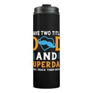 Grandpa Gift   Dad And Super Dad Thermal Tumbler