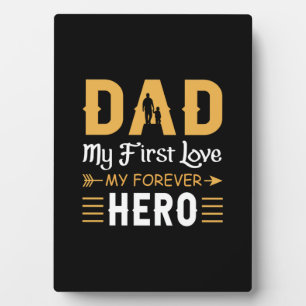 Grandpa Gift Dad My Forever Hero Plaque