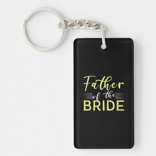 Grandpa Gift | Father Of The Bride Keychain (Front)