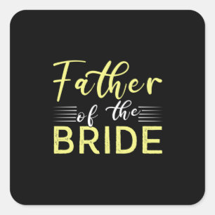 Grandpa Gift   Father Of The Bride Square Sticker