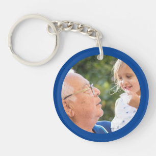 Grandpa Grandchildren Create your own Photo Keycha Keychain