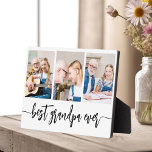 Grandpa Grandchildren Photo Collage Plaque<br><div class="desc">Capture the love between Papa and his grandchildren with our Grandpa Grandchildren Photo Collage Plaque. This personalized plaque features a heartwarming photo collage, beautifully displaying cherished moments shared between Papa and his beloved grandchildren. Surrounding the photos is the endearing title "Papa, " adding a special touch to the design. Crafted...</div>