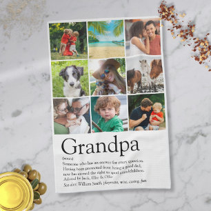 Grandpa Grandfather Definition 9 Photo Kitchen Towel