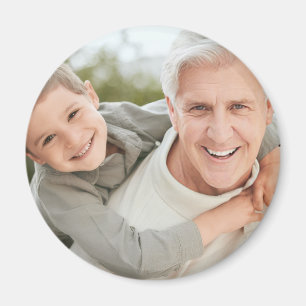 Grandpa Grandfather Grandad Personalized Photo Magnet