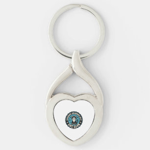 Grandpa Grandma Cat Gift Pet Lover Shirt Art - Gra Keychain