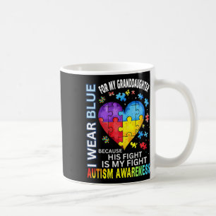 Grandpa Grandma I Wear Blue For My Granddaughter A Coffee Mug