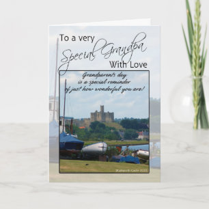 Grandpa, Grandparents Day Card - Warkworth Castle