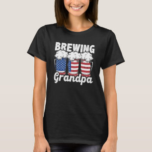 Grandpa Graphic Homebrewing Winemaking Brewery Cra T-Shirt