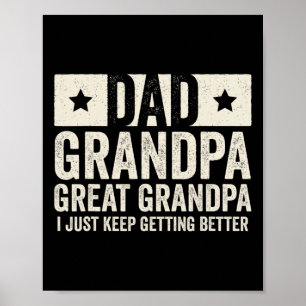 Grandpa Great Grandpa Father#39;s Day From Grandki Poster