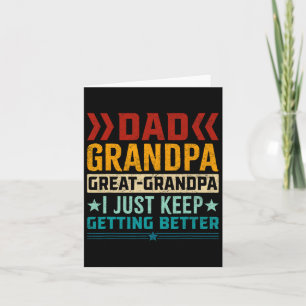 Grandpa Great Grandpa Fathers Day  Card