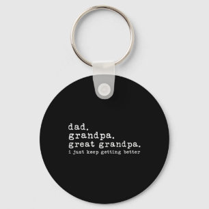 Grandpa Great Grandpa Funny Fathers Day Great Gran Keychain
