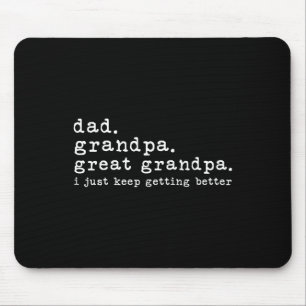 Grandpa Great Grandpa Funny Fathers Day Great Gran Mouse Pad