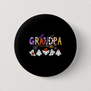 Grandpa Halloween Boo Ghost Horror Costume Funny P 2 Inch Round Button