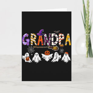 Grandpa Halloween Boo Ghost Horror Costume Funny P Card