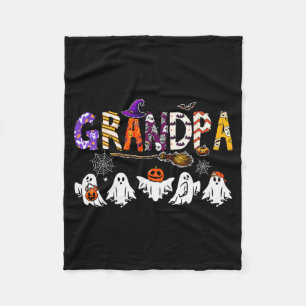 Grandpa Halloween Boo Ghost Horror Costume Funny P Fleece Blanket