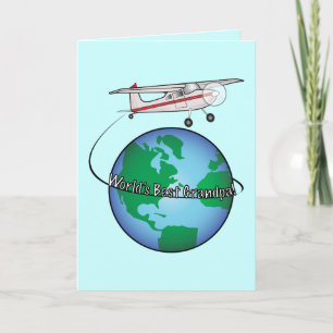 Grandpa Happy Birthday with Airplane Card