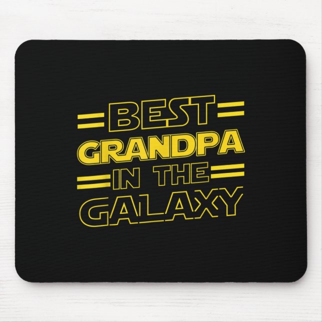 Grandpa In The Galaxy Funny Fathers Day Gift For M Mouse Pad (Front)