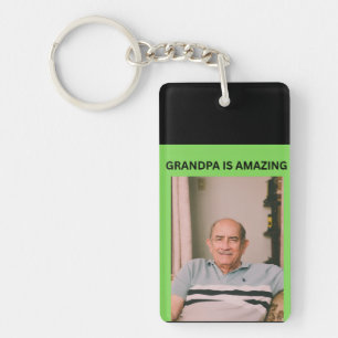 GRANDPA IS AMAZING KEYCHAIN