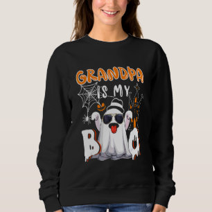 Grandpa Is My Boo Halloween Boo Ghost Sunglasses F Sweatshirt