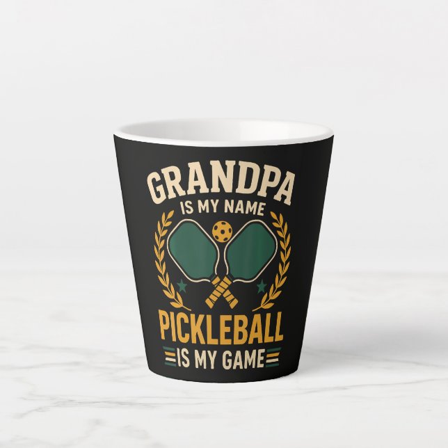 Grandpa Is My Name Latte Mug (Front)