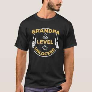 Grandpa Level Unlocked Soon To Be Grandpa T-Shirt