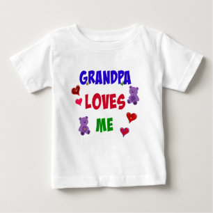 Grandpa Loves Me Baby T-Shirt