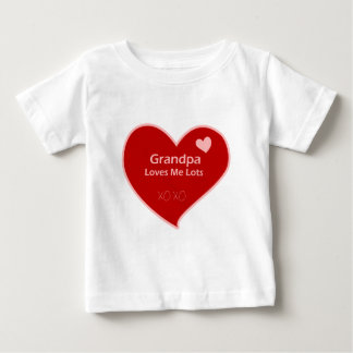 Grandpa Loves Me Lots Baby T-Shirt