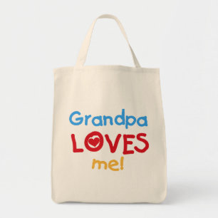 Grandpa Loves Me Tshirts and Gifts Tote Bag