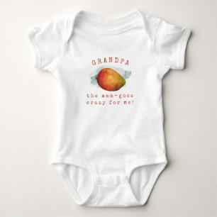 Grandpa Mango Fruit Pun Baby Bodysuit