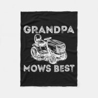 Grandpa Mows Funny Lawn Mower Father's Day Papa 