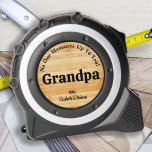 GRANDPA No One Measures Up You Personalized Wood 1<br><div class="desc">Introducing a unique and practical gift that is perfect for any handyman, carpenter, or builder dad out there! Our custom tape measure is not your ordinary measuring tool, as it comes with a personalized touch that will surely make any father feel extra special. Crafted with a rustic wood design, this...</div>