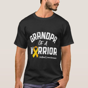 Grandpa Of A Warrior Childhood Cancer Awareness Gi T-Shirt