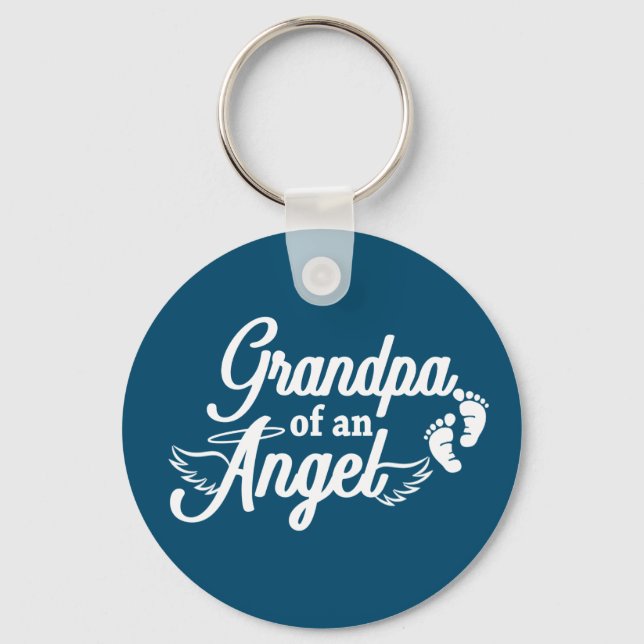 Grandpa of an Angel Keychain (Front)