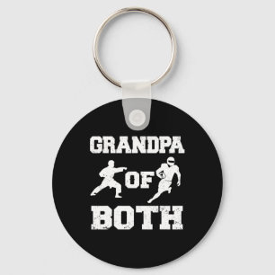 Grandpa Of Both Funny Footll And Karate Grandpa  Keychain