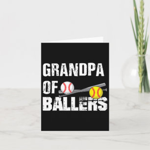 Grandpa Of Byllers Funny Bysebyll Softbyll Fathers Card