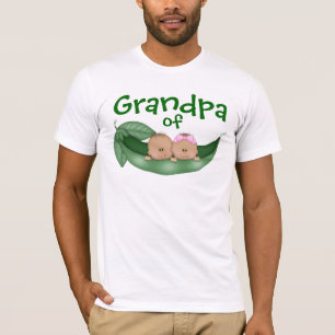 Grandpa of Mixed Twins with Dark Skin T-Shirt