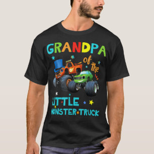 Grandpa Of Monster Truck Birthday Family Shirts Ma