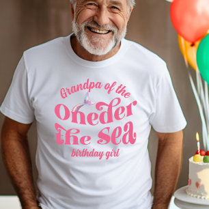 Grandpa of Oneder The Sea Mermaid birthday girl T-Shirt