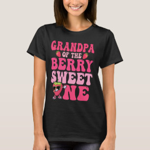 Grandpa Of The Berry Sweet One Strawberry First Bi T-Shirt